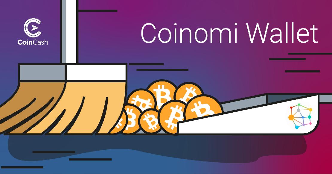 Coinomi kriptotárca logó sweepelése.